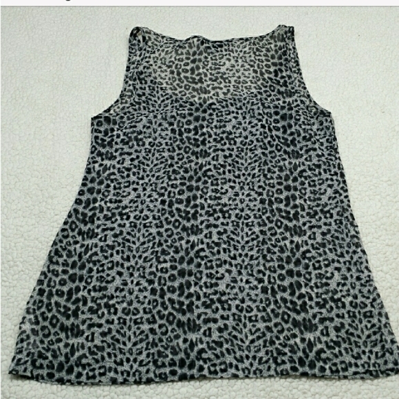 Animal print sheer tank top size XS - Picture 2 of 4